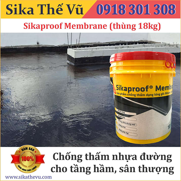 Sikaproof Membrane (thùng 18kg) - Sika Thế Vũ - Công Ty TNHH Xây Dựng Thương Mại Thế Vũ